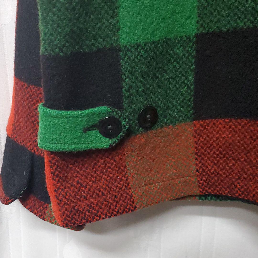 美品 50's USA ビンテージ ブロックチェック ウールジャケット