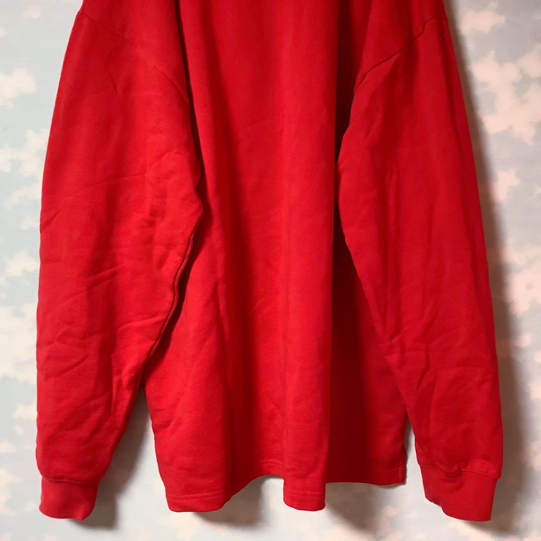 定番安い Champion スウェット XXXL ビッグサイズ 刺繍ロゴ デカロゴ レッド 6mAzE-m29846436579 大得価人気