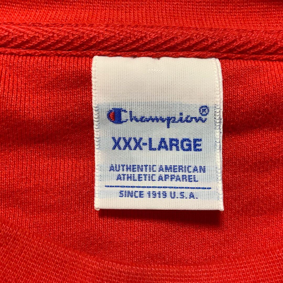 定番安い Champion スウェット XXXL ビッグサイズ 刺繍ロゴ デカロゴ レッド 6mAzE-m29846436579 大得価人気