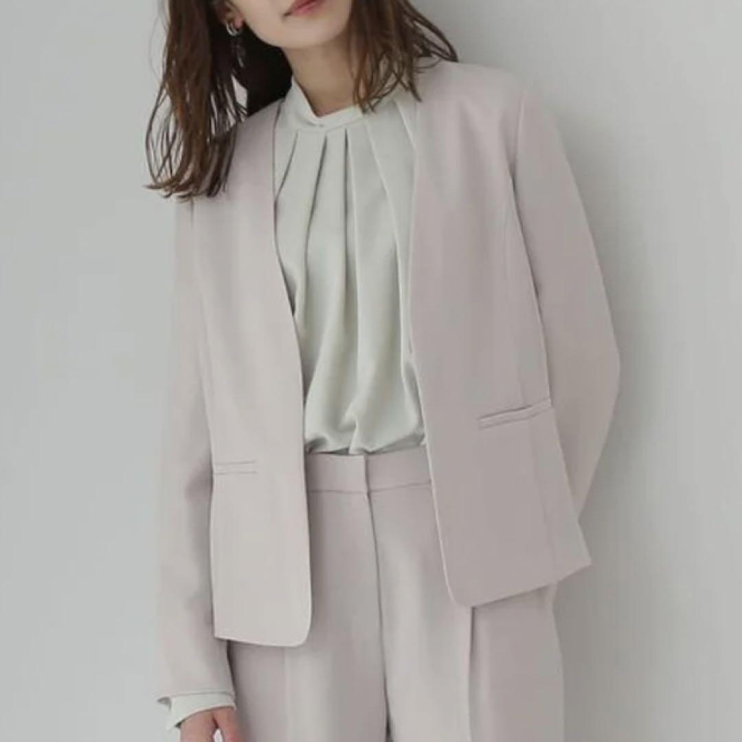 【新品未使用】 NATURAL BEAUTY BASIC ノーカラージャケット