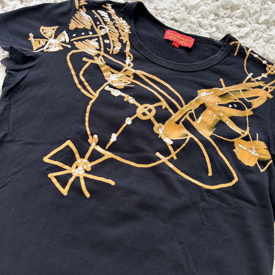 値下げ☆Vivienne Westwood☆オーブプリント スタッズ TシャツM 値下げ☆Vivienne Westwood☆オーブプリント スタッズ TシャツM