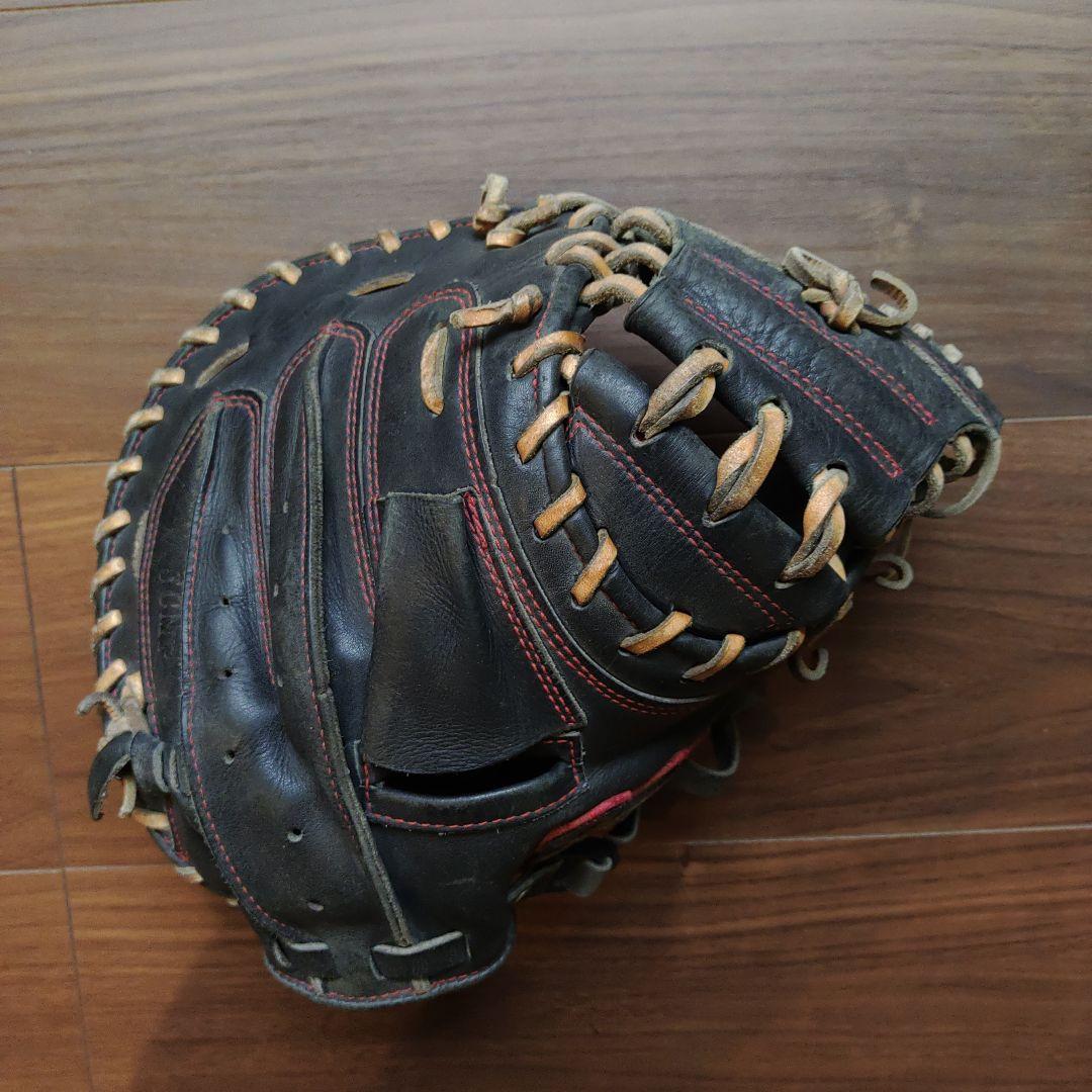 久保田SLUGGER 少年 軟式用 野球キャッチャーミット　黒
