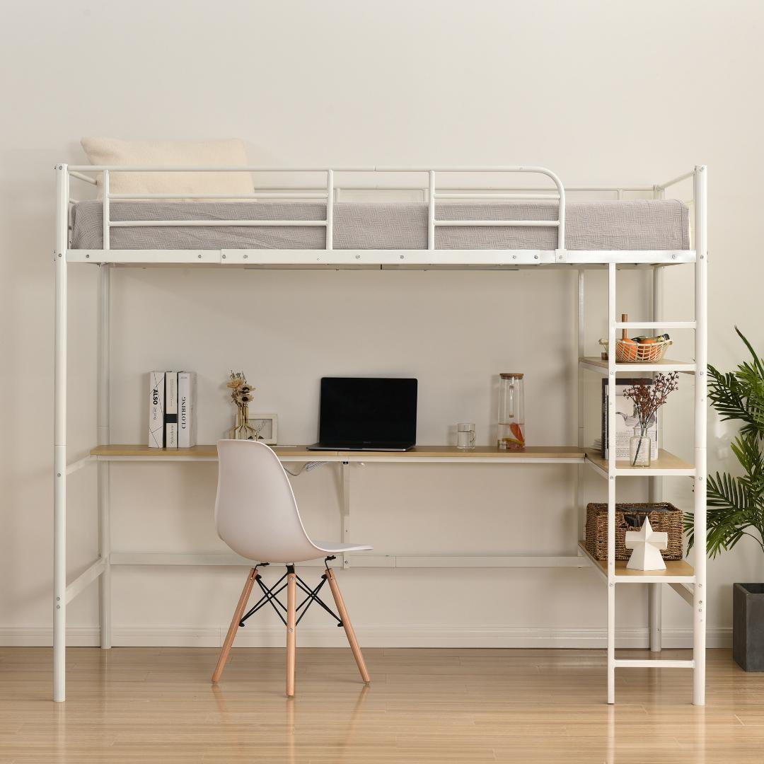 恵みの時 専用です‼️値下❗➂デスク付きロフトベッド☆高さ180cmロー