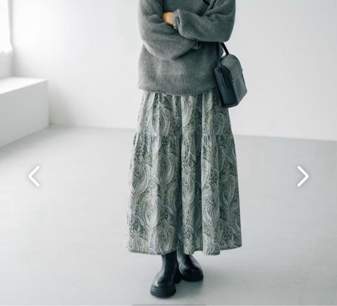 北欧暮らしの道具店 リバティプリントティアードスカート