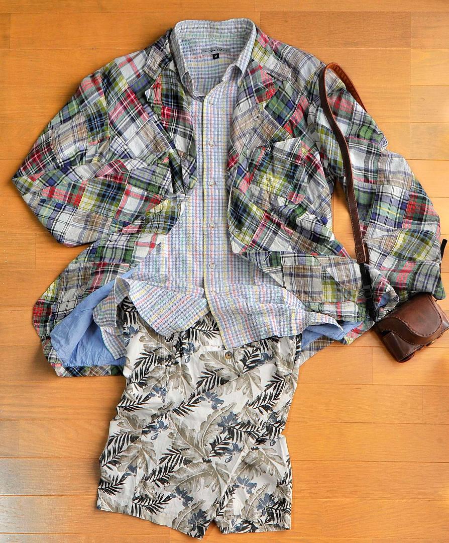 ★MANGROVE インド綿　パッチワークCASUAL JACKET　♪
