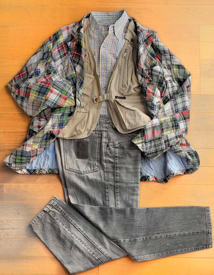 ★MANGROVE インド綿　パッチワークCASUAL JACKET　♪