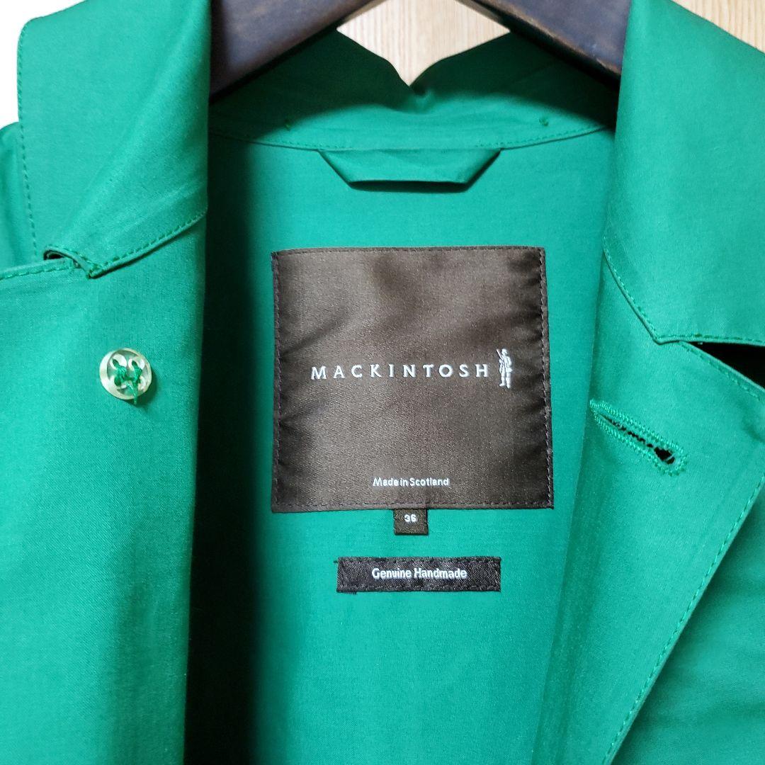 MACKINTOSH ステンカラーコート グリーン 36 フード付