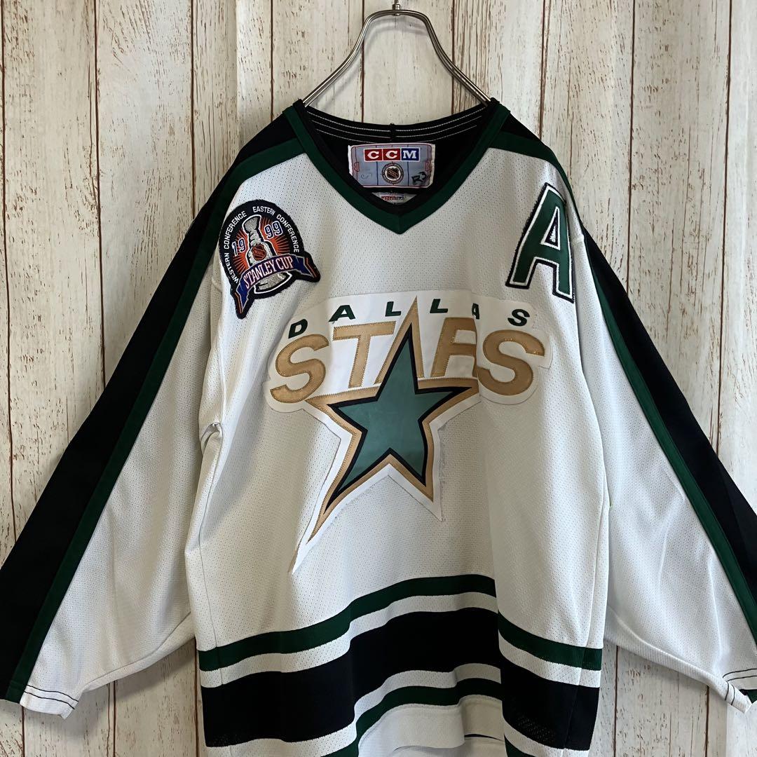 1158希少ワッペンCCM NHLスターズゲームシャツ刺繍ロゴアメリカUSA古着