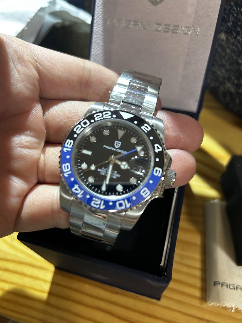 限定値下げ中　パガーニデザインGMTバットマンブルーブラック自動巻き新品