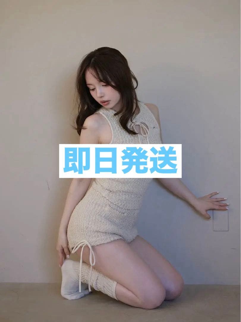 andmary Meow ribbon set up beige