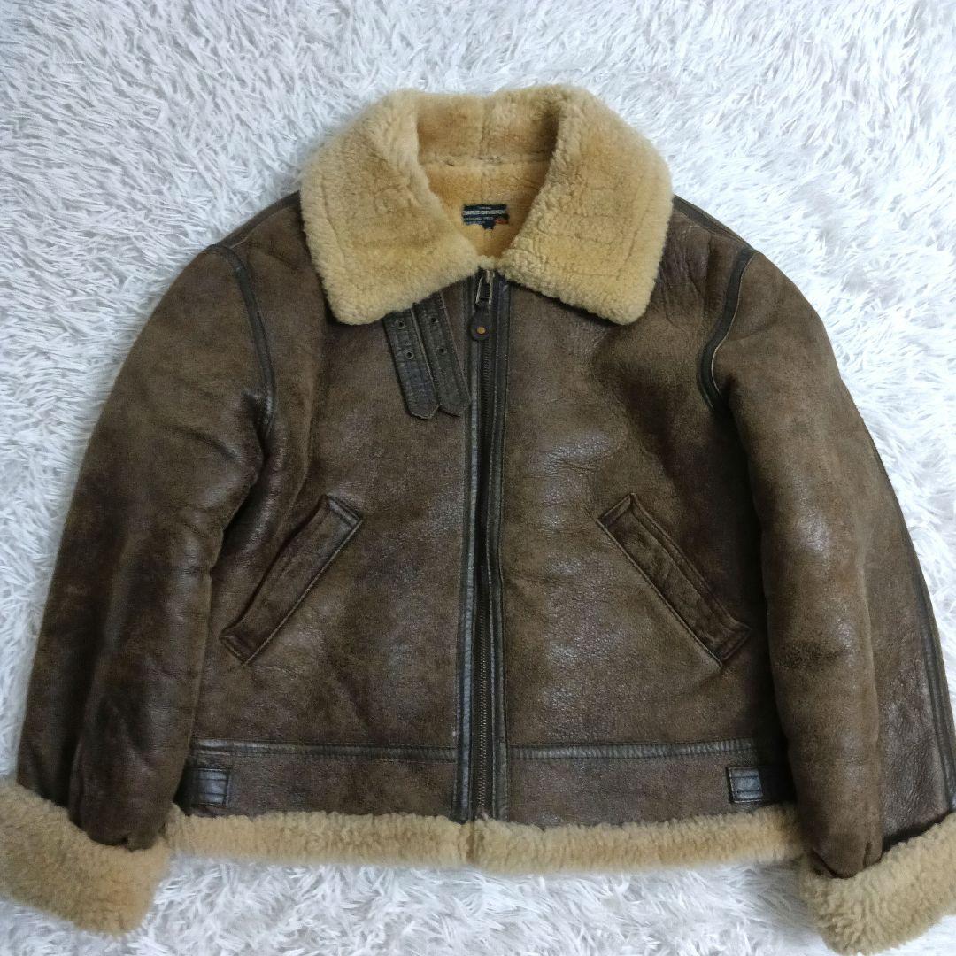 シェビニオン リアルムートン フライトジャケット B-3 羊革 ビンテージ シェビニオン リアルムートン フライトジャケット B-3 羊革 ビンテージ