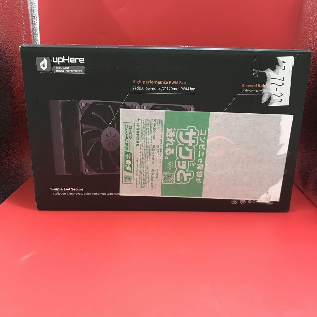 【開封・未使用】upHere 簡易水冷CPUクーラー P240K PC ファン