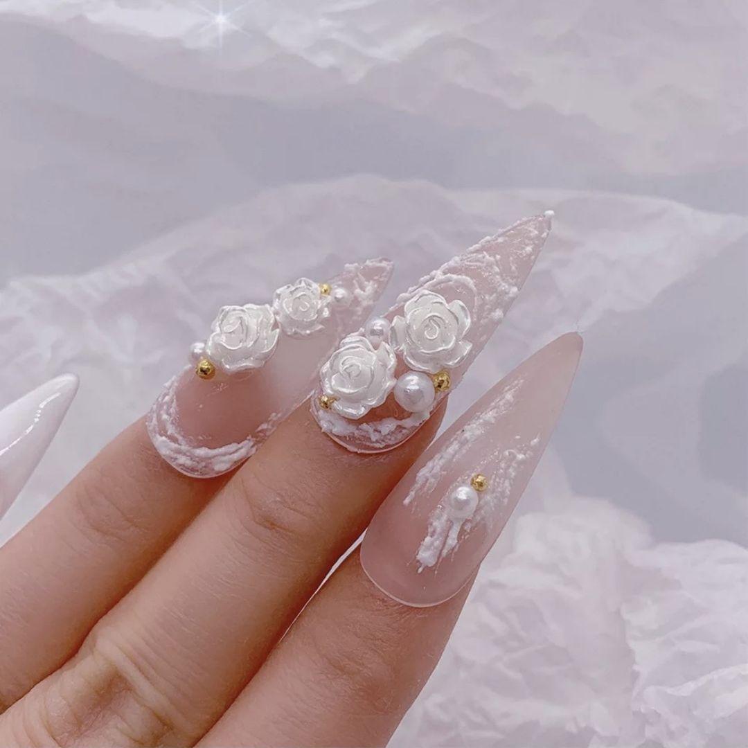 ネイルパーツ 3D ローズフラワー 薔薇 デコパーツ - メルカリ