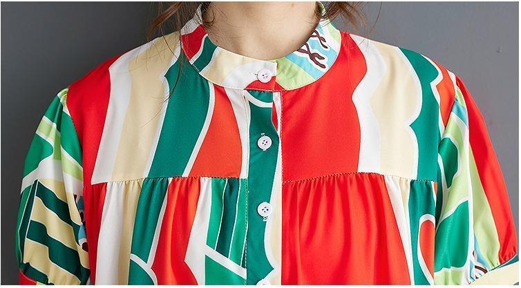 大きいサイズ レディース ロング　ワンピース　春夏 秋 新品 半袖