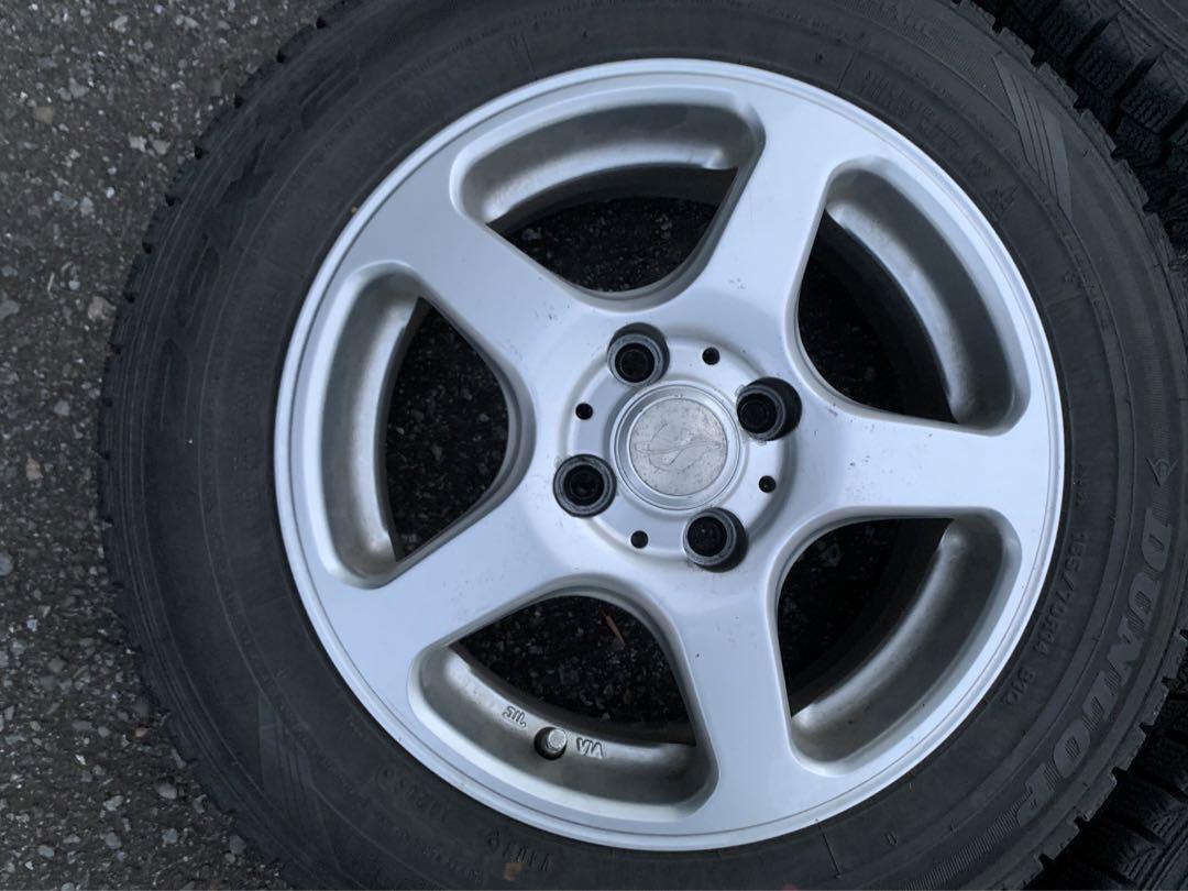 バリ山スタッドレス165/70R14アクアヴィッツフィットノートキューブデミオ