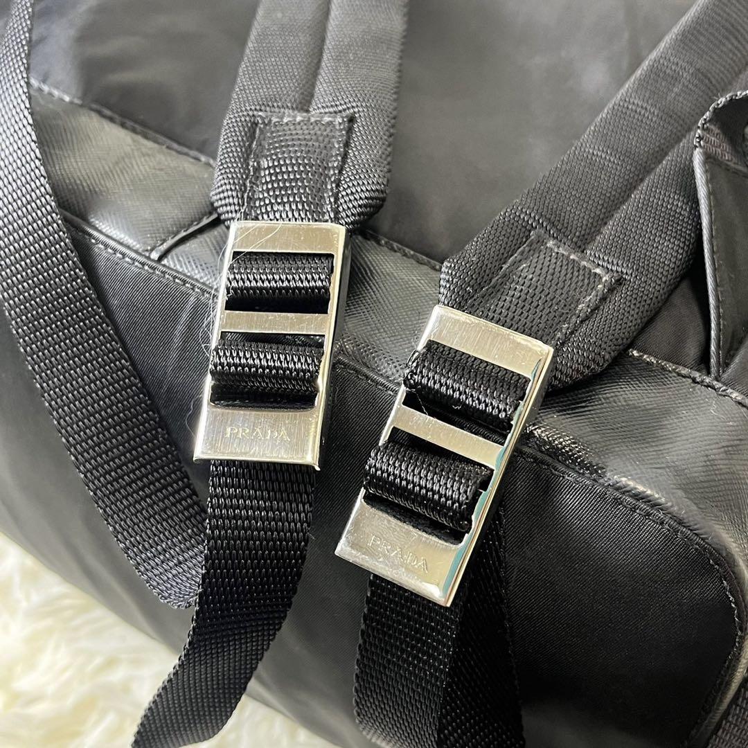 美品✨ PRADA バッグパック リュック 三角ロゴ　ナイロン ギャランティ付