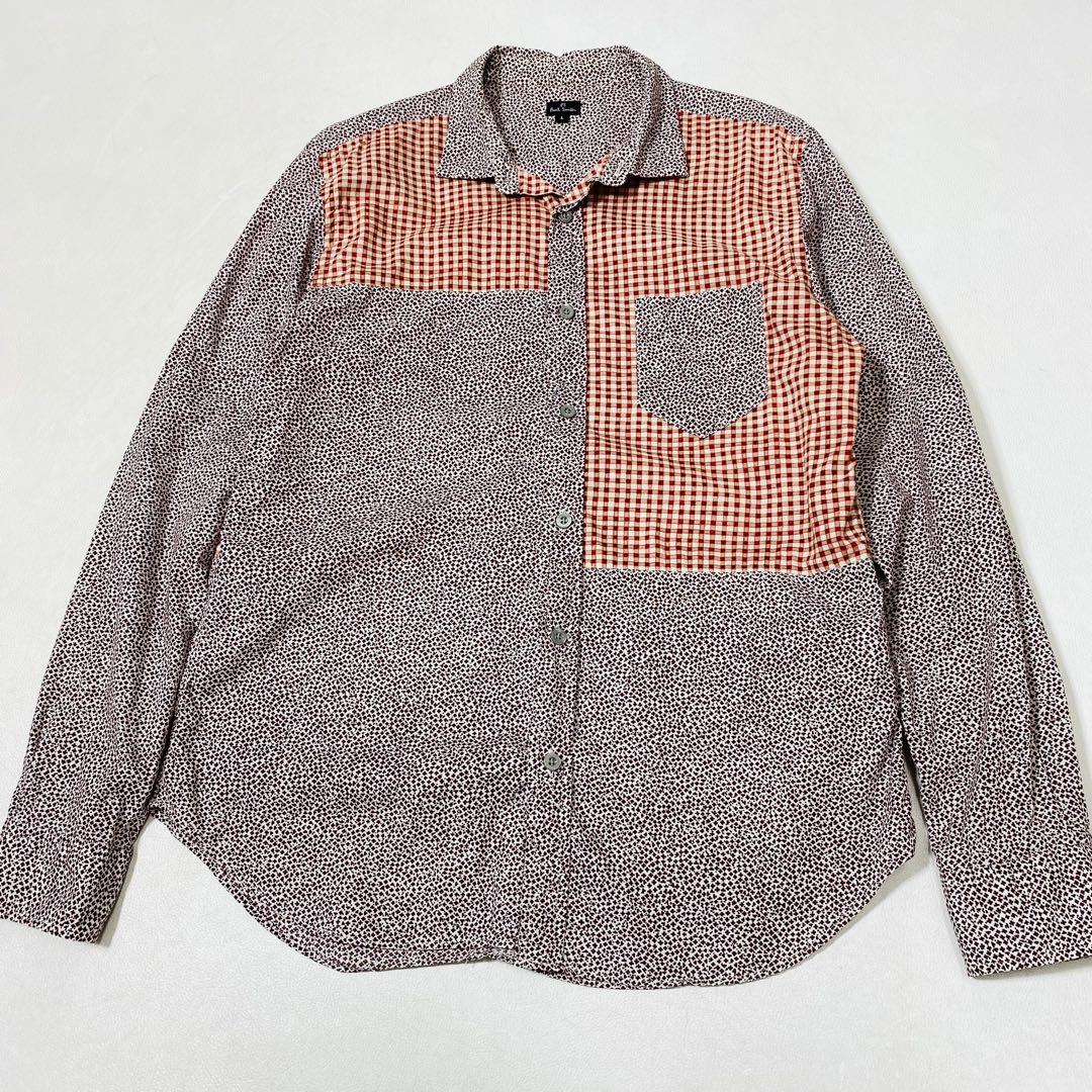 PS Paul Smith 総柄 切り替え コットン 長袖シャツ