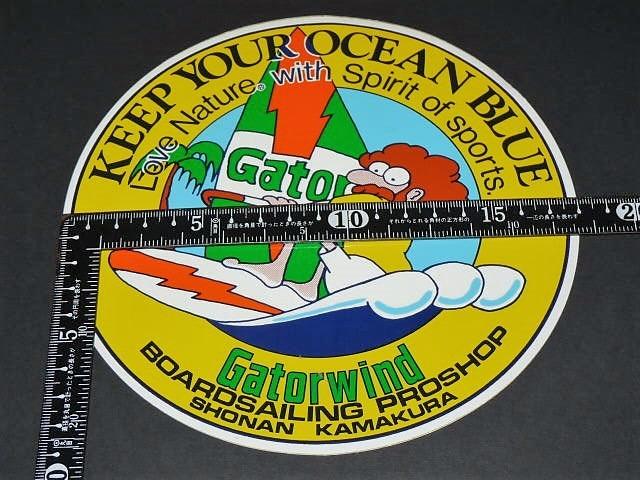 通販 80s Gatorwind Bordsailingウインドサーフィン｜美術 ステッカー コレクション