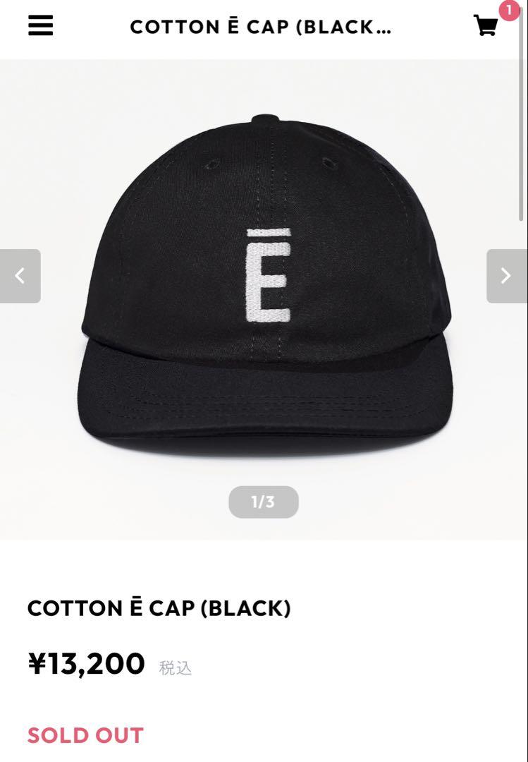 ennoy COTTON Ē CAP (BLACK) ブラック