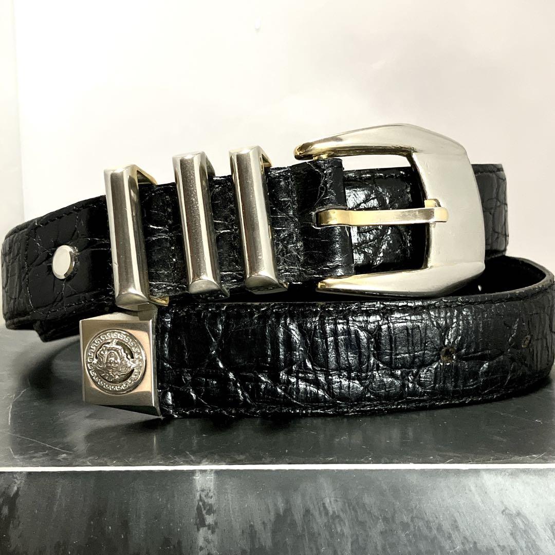 ✨激レア✨VERSACE ヴェルサーチ　メデューサ　スタッズ　ベルト　バックル ✨激レア✨VERSACE ヴェルサーチ メデューサ スタッズ ベルト
