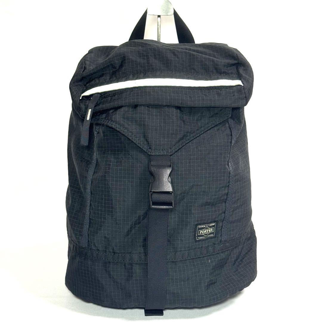 美品✨　PORTER ポーター　リュック　吉田カバン　バックパック　チェック　黒
