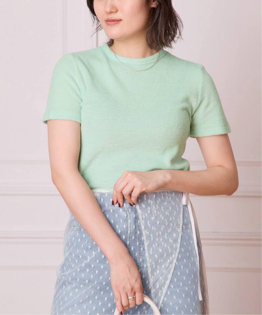 AURALEE/オーラリー WASHABLE WOOL PILE TEE