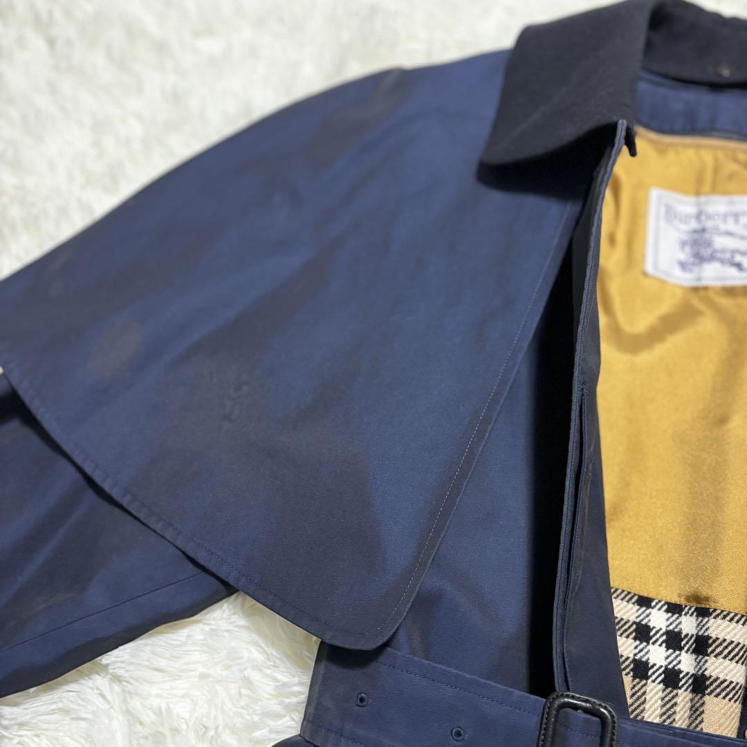 Burberry バーバリー ノバチェック ネイビー トレンチコート