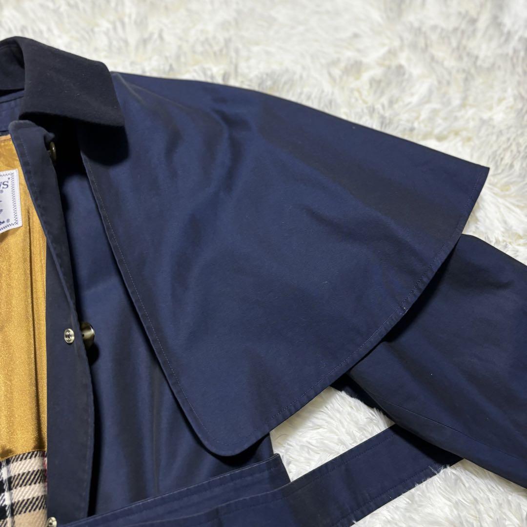 Burberry バーバリー ノバチェック ネイビー トレンチコート