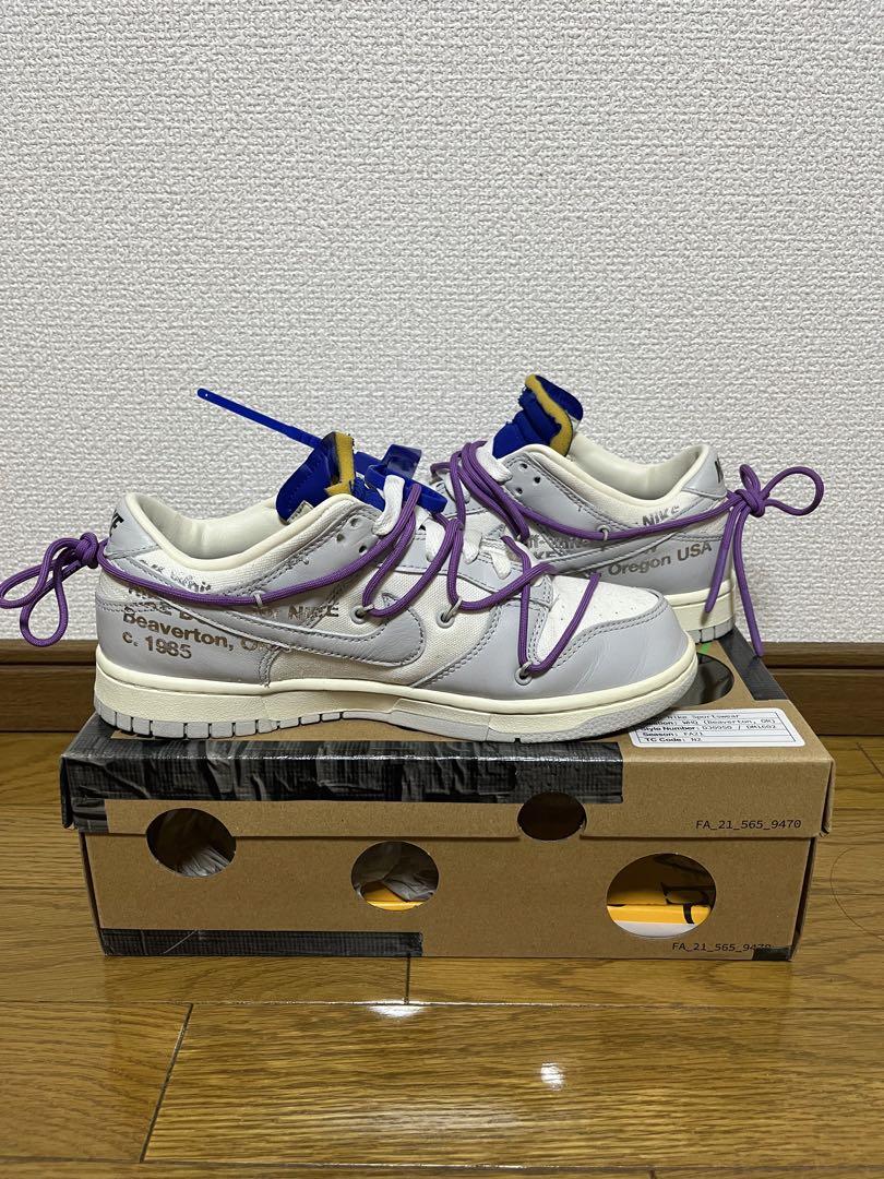Off-White×Nike DunkLow Sail/Neutral Gray 画像2