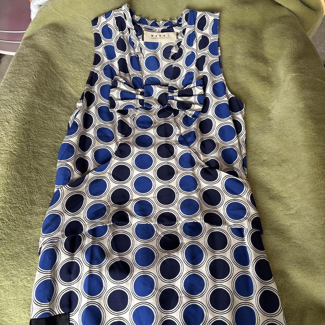 MARNI 未使用品 マルニ 21AW シルク ワンピース スパンコール