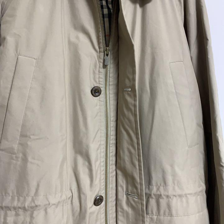 【送料込•M】バーバリー ノバチェック ダウン ライナー付 ステンカラーコート