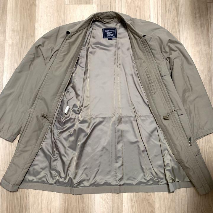 【送料込•M】バーバリー ノバチェック ダウン ライナー付 ステンカラーコート