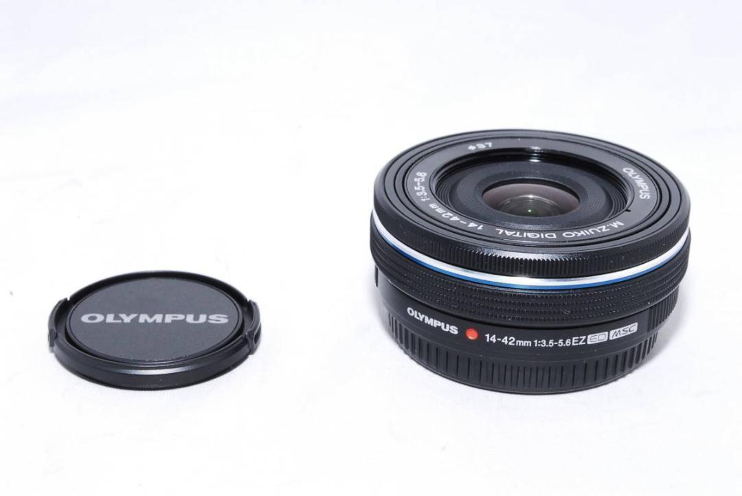 ❤ほぼ新品❤️ OLYMPUS パンケーキレンズ ❤14-42mm ブラック❤️ ❤ほぼ新品❤️ OLYMPUS パンケーキレンズ ❤14-42mm ブラック