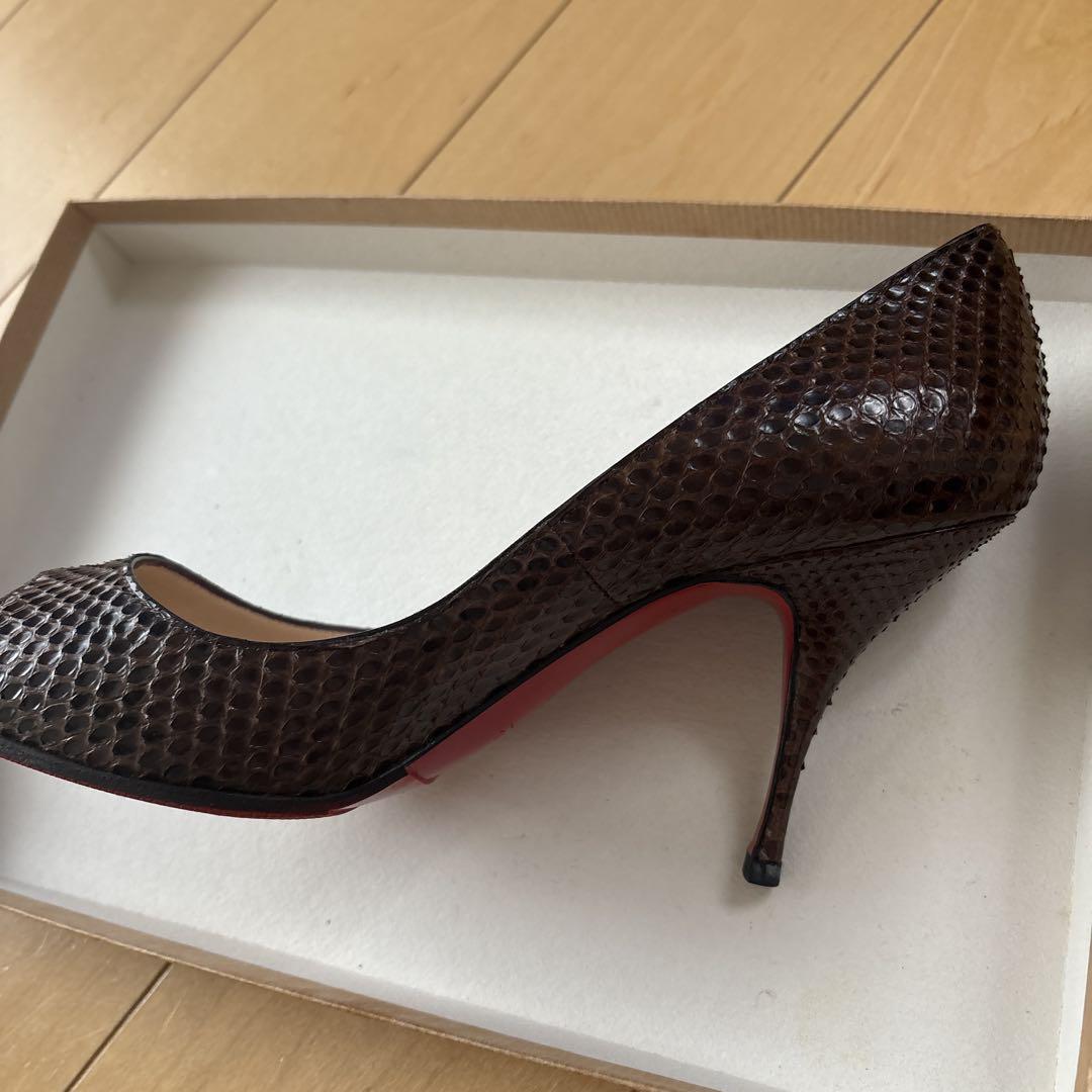 Christian Louboutin ハイヒール オープントゥ　37ハーフ Christian Louboutin ハイヒール オープントゥ 37ハーフ