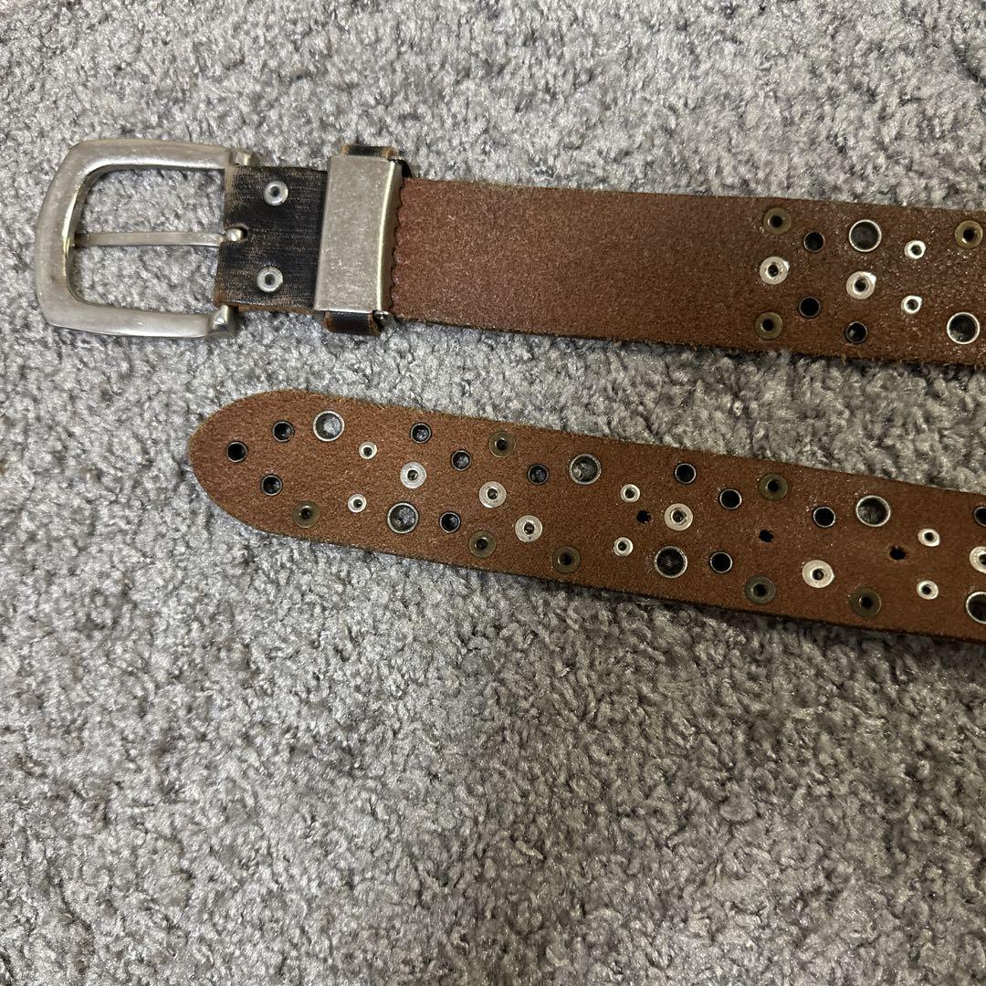 レザーベルト ビンテージベルト 鋲ベルト スタッズベルト