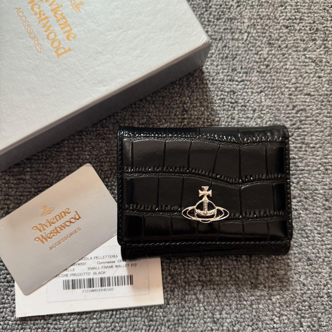 【新品未使用】Vivienne Westwood 三つ折り財布 843VW591 Vivienne Westwood 三つ折り財布 ブラック #1 - メルカリ