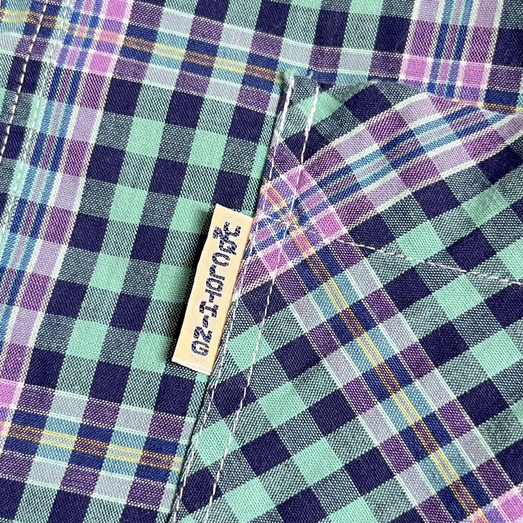 80s 最初期 オールドユニクロ UNIQLO 半袖シャツ L チェック