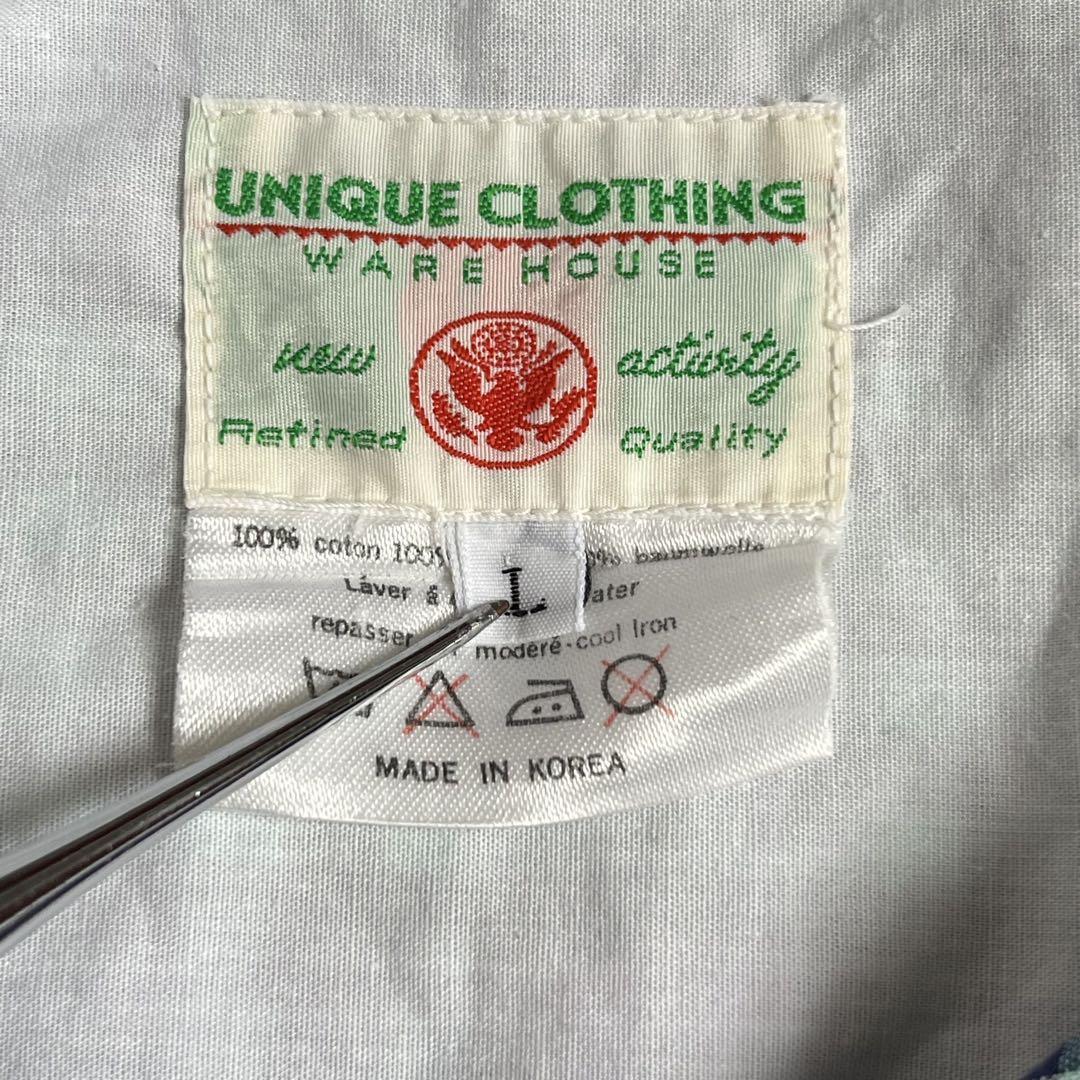 80s 最初期 オールドユニクロ UNIQLO 半袖シャツ L チェック
