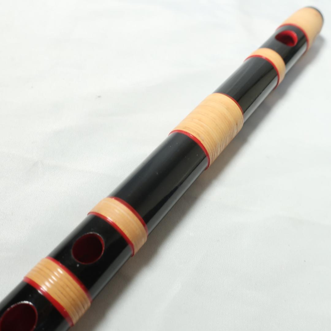 篠笛 紫山 銘 獅子田 七穴 和楽器
