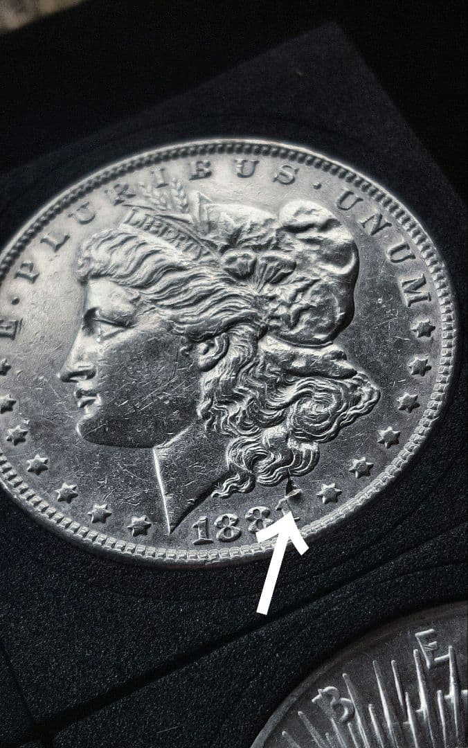 3枚セット モルガンダラーエラー銀貨目立った傷や汚れなし