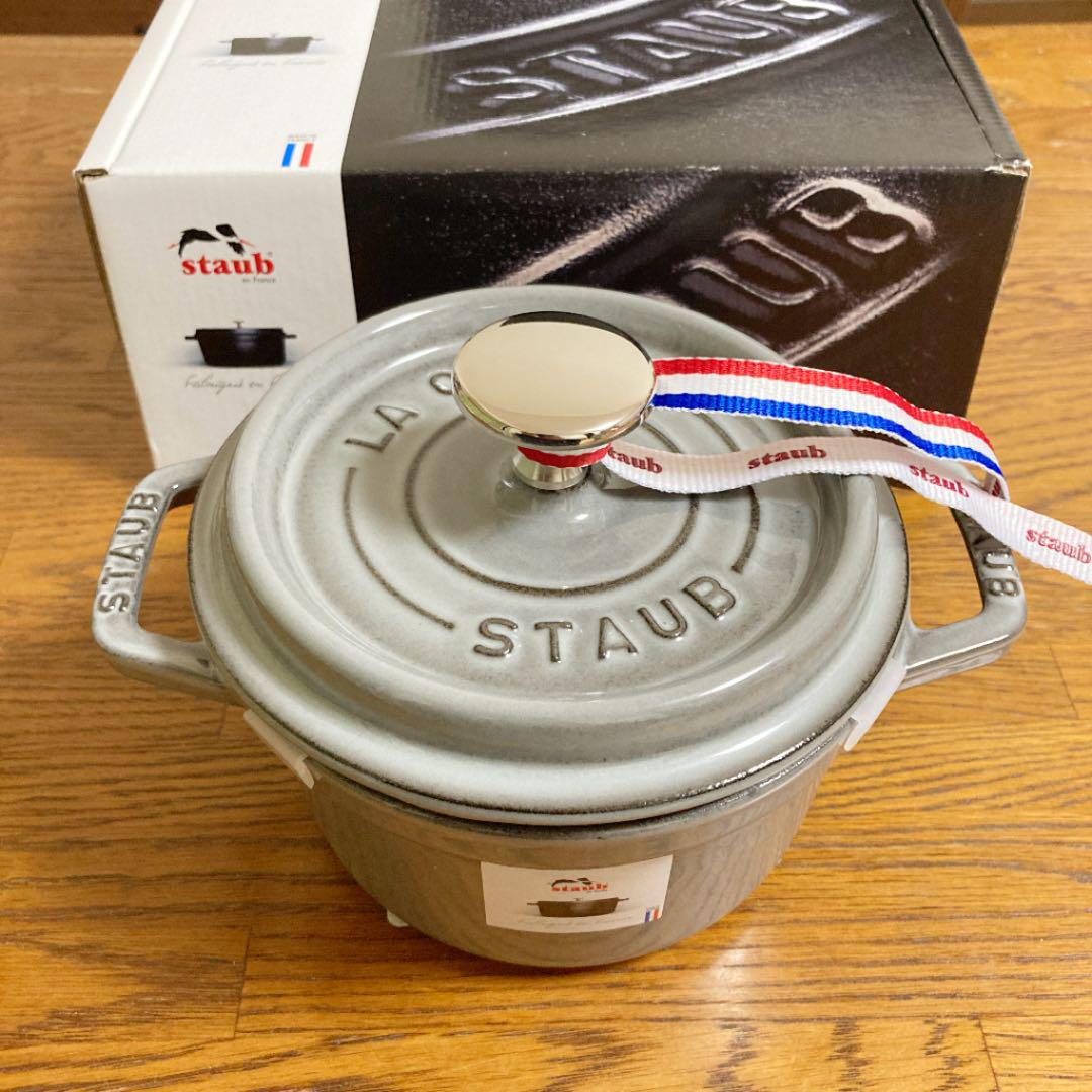 ストウブ】 ピコ・ココットラウンド 14cm グレー 新品