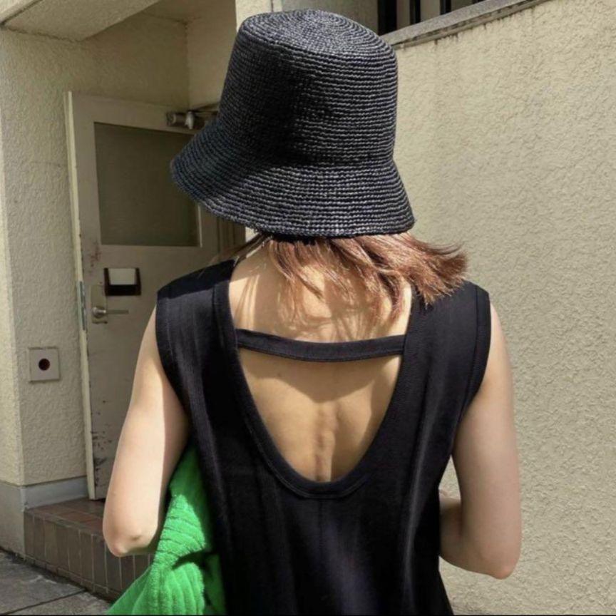 【完売品】MEDI RAFFIA LADY HAT ameri vinvage Ameri VINTAGE MEDI RAFFIA LADY HAT