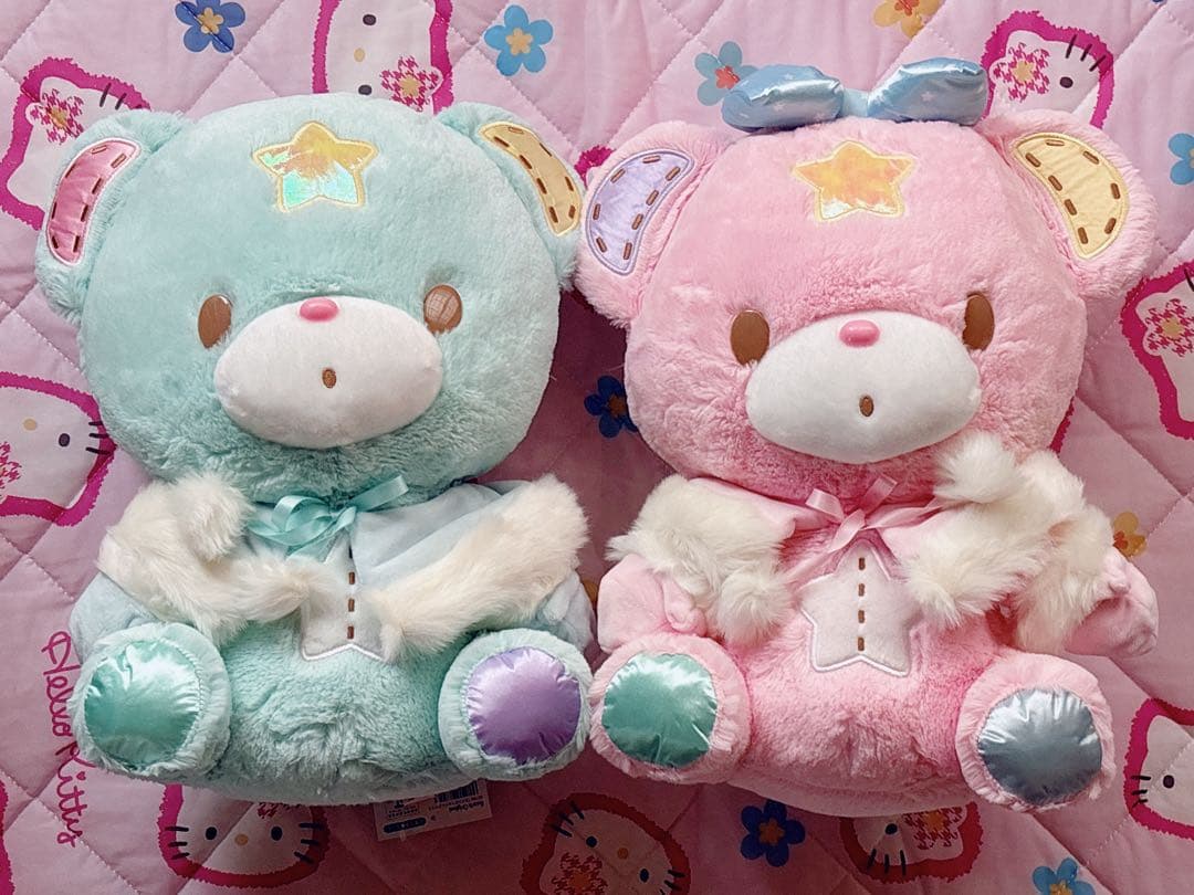 パフポフ ケープ付きぬいぐるみ 巨大 BIG ふわふわ キキララ くまSanrio