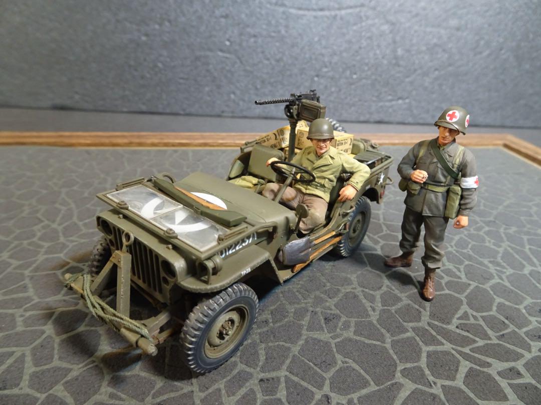 タミヤ1/35 US ジープウィリスMB プラモデル完成品