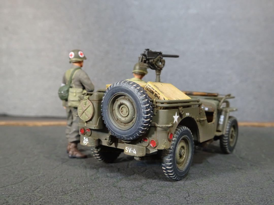 タミヤ1/35 US ジープウィリスMB プラモデル完成品