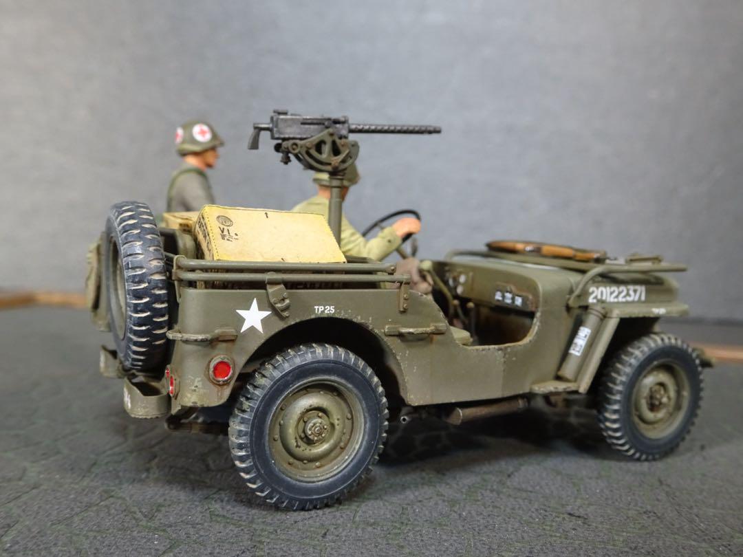 タミヤ1/35 US ジープウィリスMB プラモデル完成品