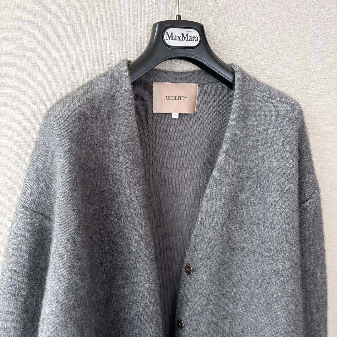 美品✨ジャスグリッティー スフレカーディガン コーディガン 2 美品✨ジャスグリッティー スフレカーディガン コーディガン 2