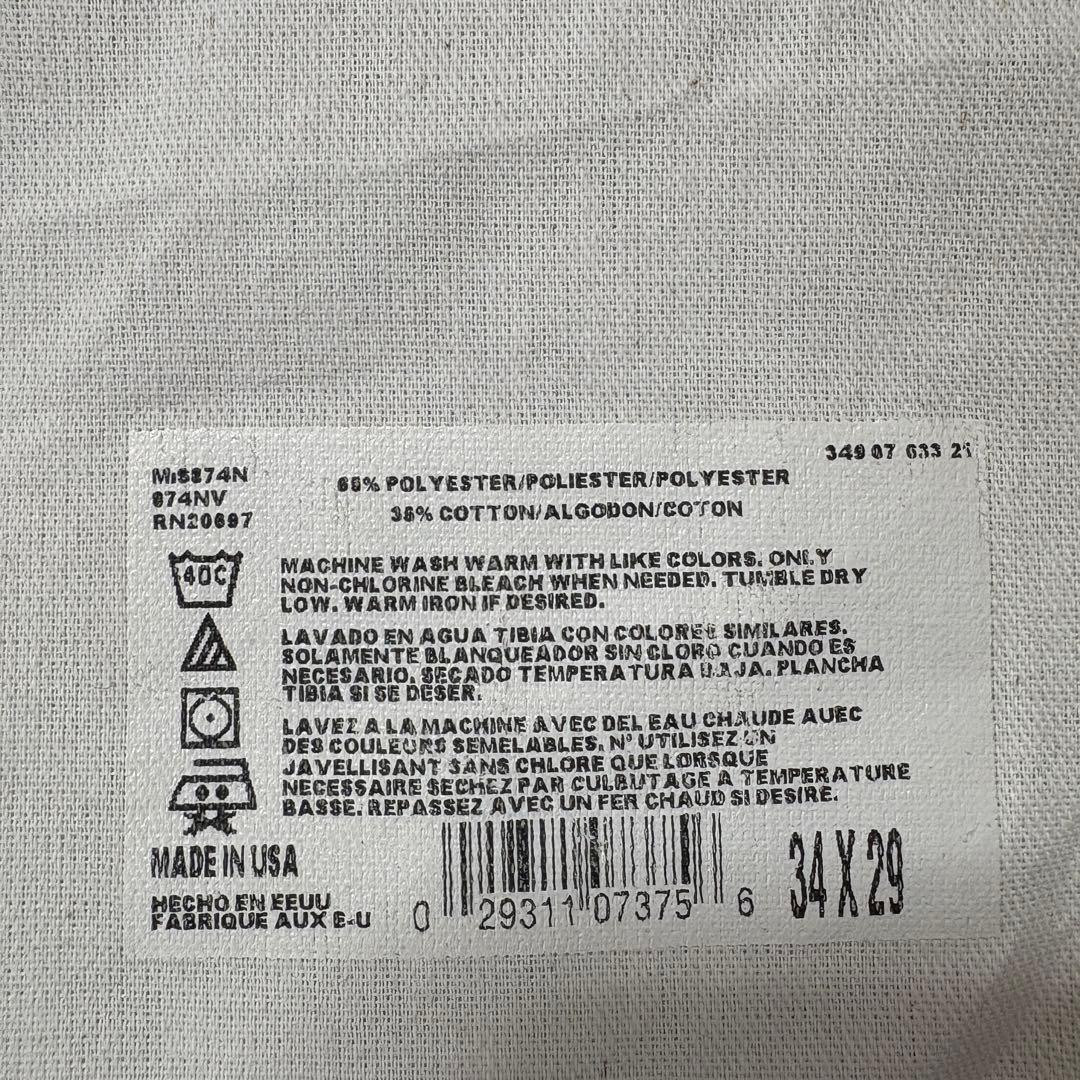 USA製 ディッキーズ 874 ネイビー 34×29 TALON