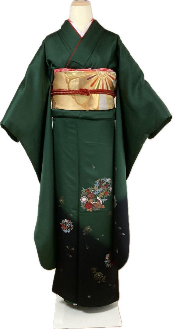 中国刺繍振袖、鈴乃屋の袋帯、帯揚げ帯締め 画像1
