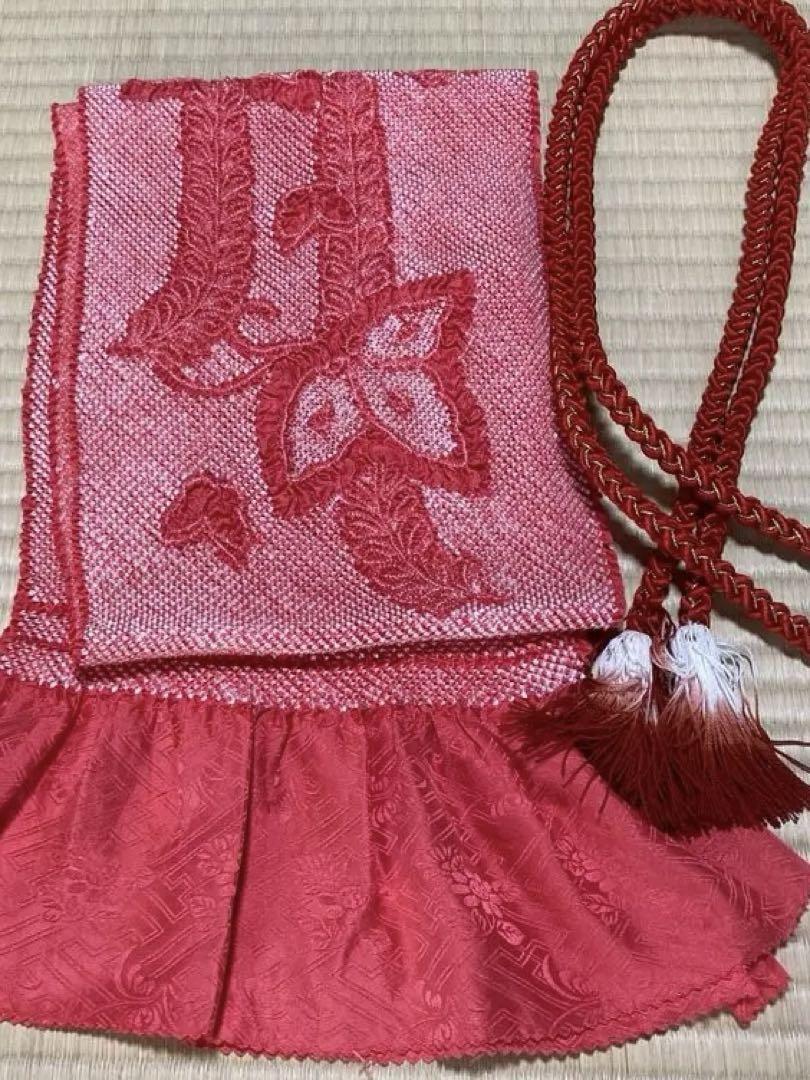 中国刺繍振袖、鈴乃屋の袋帯、帯揚げ帯締め 画像6